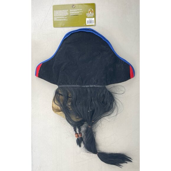 Halloween Mask Zombie Pirate NEW Pull Over Skull Cross Bone See Through Hat - Picture 3 of 3